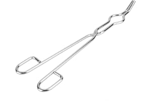 Stainless Steel Crucible Tongs, Crucible Tongs for Laboratory Professional Foundry Tongs Beaker Tongs with Rivet Lab Crucible