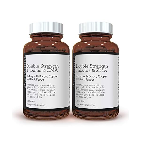 Double-Strength-Tribulus-and-ZMA-958mg--40-Saponins-with-Copper-Boron-Black-Pepper-x-360-Tablets--1-Years-Supply-SKU-TRIBZ3x2 Double Strength Tribulus and ZMA (909mg - 40% Saponins with Copper, Boron & Black Pepper) x 360 Tablets - 1 Year Supply