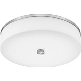 LMS Modern Flush Mount Ceiling Light, 16" Large Light Fixtures Ceiling in Brushed Nickel, 2- Light Flush Mount Light Fixture 