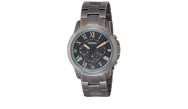 Fossil Grant Chronograph Gunmetal Dial 