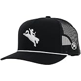 HOOEY Whit Trucker Hat for Men – Adjustable Snapback Mesh Baseball Cap - Western Work & Casual Wear