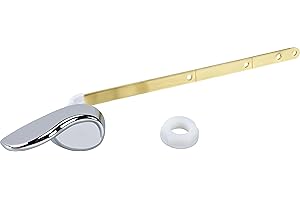 Master Plumber 201CP, Adjustable Toilet Tank Lever, Replace 4-Inch/6-Inch/8-Inch, Bendable Arm, Universal Design, Chrome