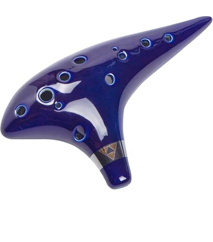 NIGHT By-Noble Ocarina Alto Do En Plastique Blanc Cassé – Instrument Facile Pour Débutants