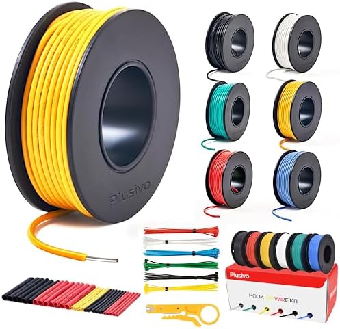 Plusivo 20 AWG Solid Core Wire Kit
