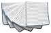 SINLAND Thick Microfiber Waffle Weave Dish Cloths Super Absorbent Cleaning Cloths 6 Pack White W/Edge Blue
