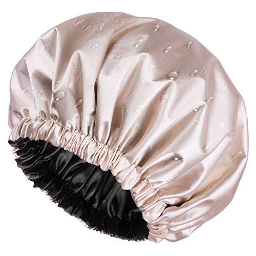 YANIBEST Shower Cap for Women Hair Satin Shower Cap for Men