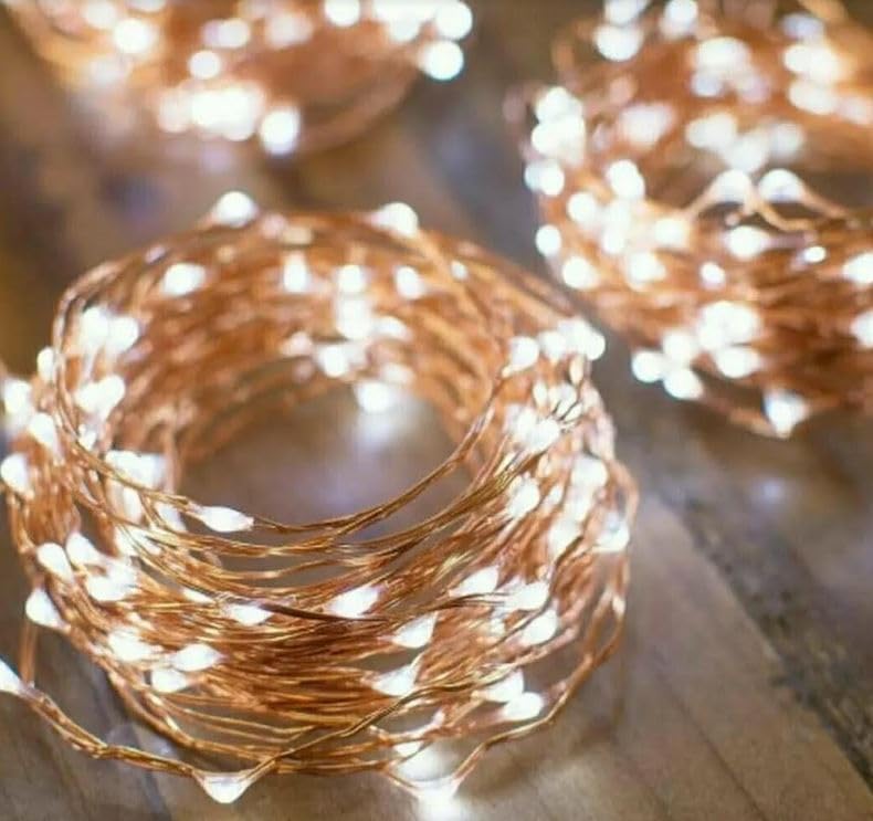 String Lights - MagicPro String Lights, Fairy USB String Light with 200 Warm White LEDs, 66 FT Copper String Lights for Bedroom Wall Ceiling Christmas Tree Wreath Craft Wedding Party Decoration