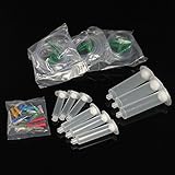 KISENG 51pcs Liquid Dispenser Solder Paste Adhesive Glue Syringe Dispensing Needle Set