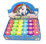 24PCS Unicorn Stampers For Kids,Variety Prints And Colors Unicorn Stamps For Birthday Party Favors, Pinata Fillers, Carnival Prizes, Goodie Bags, Arts & Crafts & More
