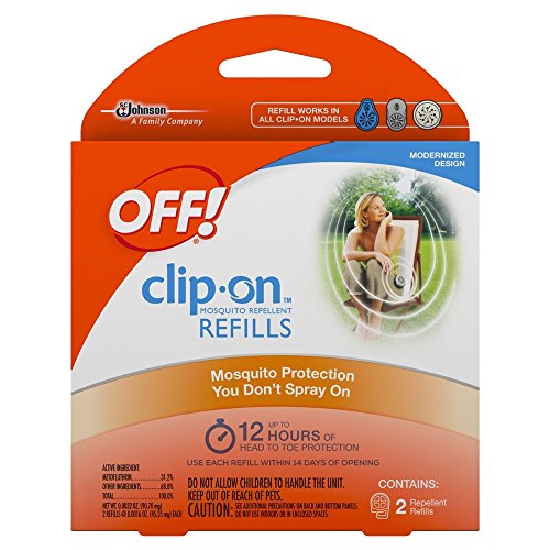 Off! Clip On Insect Repellant Refill, 4 Packs of 2 (8 Total)