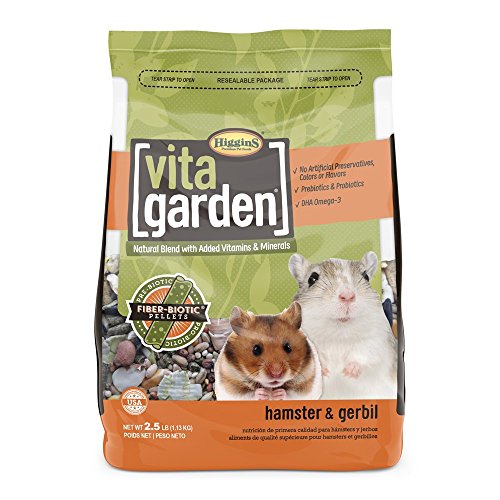 Higgins Vita Garden Hamster & Gerbil Food, 2.5 Lbs., Large