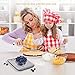 Kitchen Food Scale Digital Weight - Stainless Steel, Slim and Stable, Large Display, Measure Dry and Liquid, Easy to Clean, with Grams and Ounces, Holds Up to 11Ibs, include 2 AAA Battery - Molecee