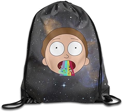 Yotopola99 Unisex Unisex Rick And Morty Gym Drawstring Sack Bags Backpack