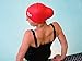 Vitchelo Waterproof Extra Large Swim Caps for Long Hair - Silicone Swimming Cap Dreadlocks Women & Ladies That Keeps Hair Dry (Red)