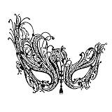 WINK KANGAROO Women's Laser Cut Metal Venetian Pretty Masquerade Masks