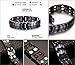 Hottime Double Row 4 IN 1 Bio Elements Energy Titanium Steel Magnetic Therapy Bracelet (Black Gun)
