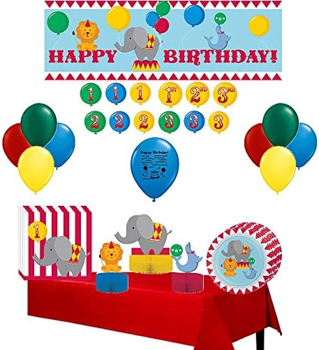 Circus Time Party Supply and Balloon Bundle