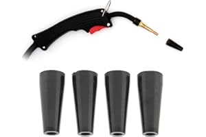 4PCS Flux Core Gasless Nozzle KP1939-1, Self Protection Welding Parts 100L MIG Welding Accessories Gasless Replacement Nozzle