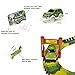 RENWER Dinosaur Toys Create A Road with 142 Pieces Flexible Train Track Playset 2 Dino, Race Track Car Toys for 3, 4, 5, 6 Year Old Boys and Girls Kids Best Gift (Green)