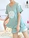 MyFav Teen Girls Lace Trimed Pajama Pleated Sleepwear Cute Bowknot Sheep Nighty