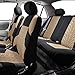 FH Group FB071115 Travel Master Seat Covers (Beige) Full Set with Gift – Universal Fit for Cars Trucks & SUVs