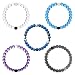 Bracelet Set of 5, Shark, Classic, Blue, Purple, Grey, Size M