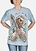 The Mountain Sloth & Butterflies Adult T-Shirt, Blue, Large