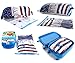 Minals Mark Travel Space Saver Bags Packing- Storage Seal Sterile Out and About Vacuum Bags Travel Container Totes Similar to Ziplock Storage Bags Sealer Refill Cube Folds Flat Super Pack Compression