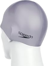 Speedo Unisex Silicone Swimming Cap Plain Moulded Hair Protection Training Aids view 7