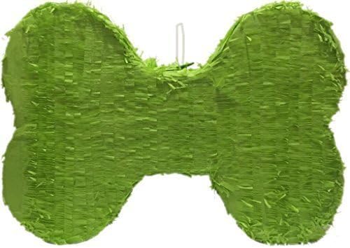 APINATA4U Bright Green Dog Bone Pinata 20" Puppy Party Favor