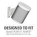 Sanus Wireless Speaker Wall Mount for Sonos PLAY:1 & PLAY:3 - Tool Free Tilt & Swivel Adjustments For Best Audio - Single (White) - WSWM1-W1
