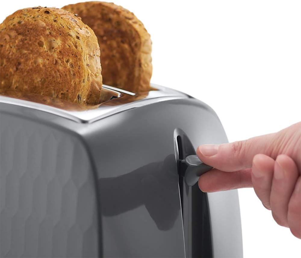 Russell Hobbs Honeycomb 2 Slice Toaster (Extra wide slots, High lift feature, 6 Browning levels - Image 5