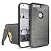 Google Pixel Case, Teelevo [Card Slot Holder] Dual Layer Heavy Duty Shock Absorbent Wallet Case with Credit Card Slot and Kickstand [Protective Card Case] for Google Pixel (2016) - Gunmetal Gray