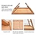 Zhuoyue Bamboo Bed Tray with Folding Legs, Lap Tray Breakfast Tray Great for Breakfast in Bed or Eating Tray
