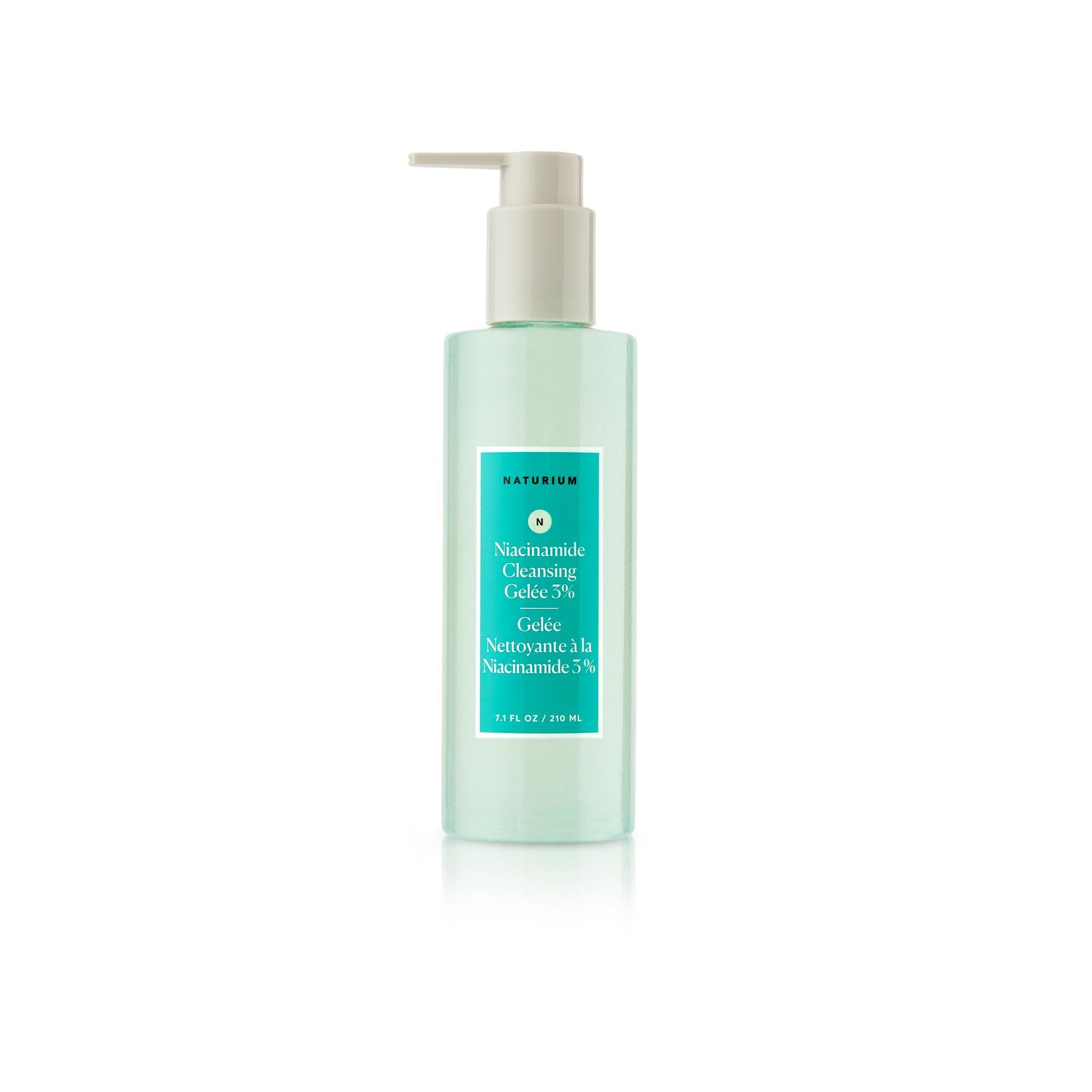 Naturium Niacinamide Cleansing Gelée 3% Plus Hyaluronic Acid & Vitamin C, Gentle & Smoothing Face Wash | 7.1 FL OZ / 210 ML