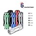 WdtPro 6-Pack Small Flashlights with 18 AAA Batteries - Super Bright 9-LED Flashlight Colors Assorted - Best Mini Gifts for Kids, Men, Women