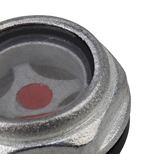 CNBTR Metal 26mm Dia Oil Level Sight Glass for Air Compressor G1/2" Threaded Pack of 2