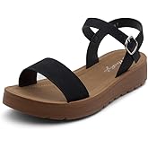 Herstyle Women’s Flat Sandals – One Band Ankle Strap Dressy Casual Sandals with Cushioned Footbed | Comfortable Open Toe Walking Shoes for Summer & Daily Wear