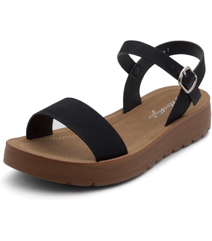 Amazon.com | Herstyle Flat Sandals for Women – Open Toe One Band