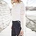 MUYAOO Women's Tops T-Shirt Lace Blouse Ladies Long Sleeve Casual Shirt