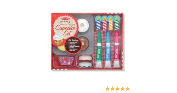 melissa & doug bake & decorate cupcake set