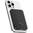Baseus Magsafe Portable Charger for iPhone, 10,000mAh 20W Magnetic Power Bank, Fast Charging Wireless Battery Pack with 20W USB-C for iPhone 16/15/14/13/12 Series, 2025 Version, Black
