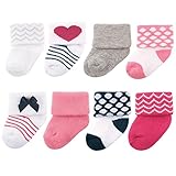 Luvable Friends 8 Pack Newborn Socks