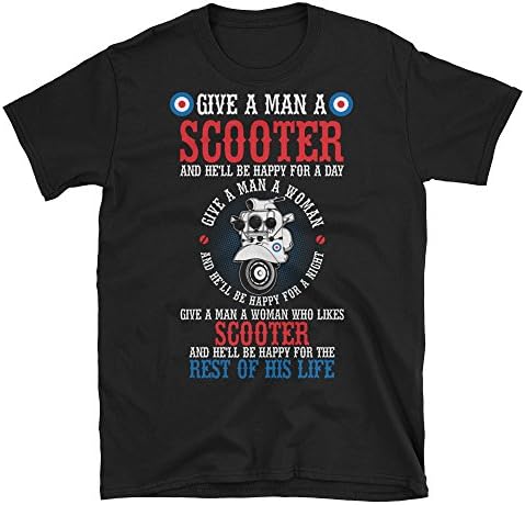 Mods Give A Man A Scooter Short-Sleeve Unisex T-Shirt