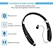 Bluetooth Headset, Wireless Pandawill 4.1 Bluetooth Headphones Retractable/Foldable Style Headset with Mic for iPhone Android Other Bluetooth Enabled Devices (Black)