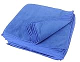 Eurow Microfiber 14 x 14in 300 GSM Cleaning Towels 25-Pack (Blue)