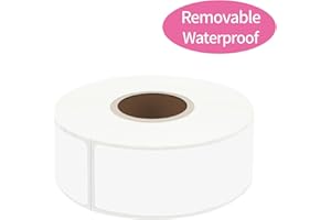 STARLIBOO Removable Freezer Labels Stickers, 1 x 3 Inch Blank Removable Freezer Labels Food Storage Stickers, Date Label Waterproof Oil Resistant Easy Clean No Residue