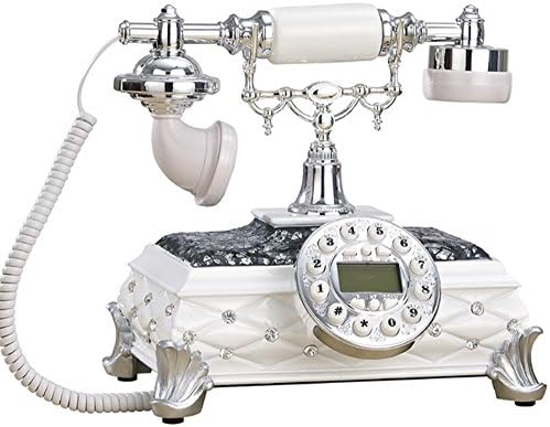 Fashion European Style Antique Telephone retro telephone ISDN telephone cord Telephone Resin Plastic Metal Stent Silica Gel Button Display Freisprechen Analog Telephone Phone Creative Gift Home/office use answering machine