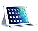 iPad Air Case,ULAK Synthetic Leather Case Cover for Apple iPad Air iPad 5 (2013 Model) With Inbuilt 360 Rotating Stand and Automatic Wake/Sleep Function (Aqua Blue Flower)
