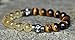 Success, Abundance Citrine, Tiger's Eye Gemstone Mala Bracelet, Money Bracelet,Citrine Pyrite Bracelet, Gemstone Yoga Bracelet